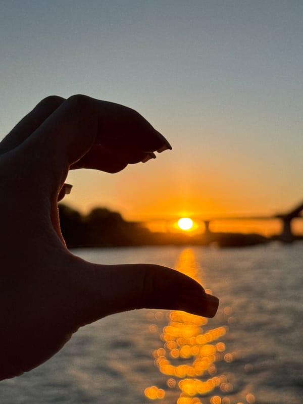 Sunset boat outing on the Ob River, Novosibirsk