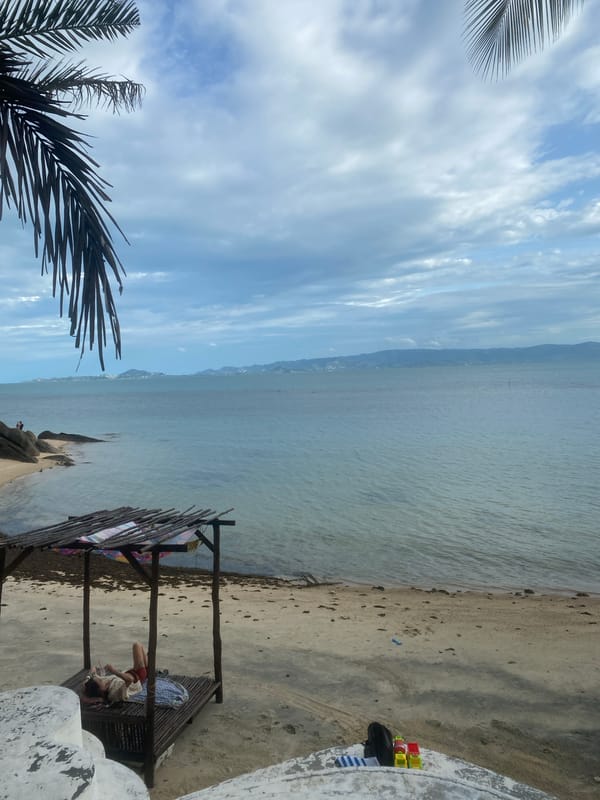 Calm beach scene captured at Ban Haad Rin, Thailand