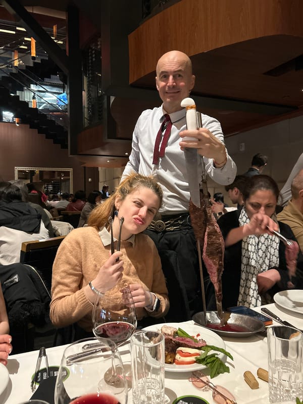 Late night dining documented at NYC churrascaria restaurant