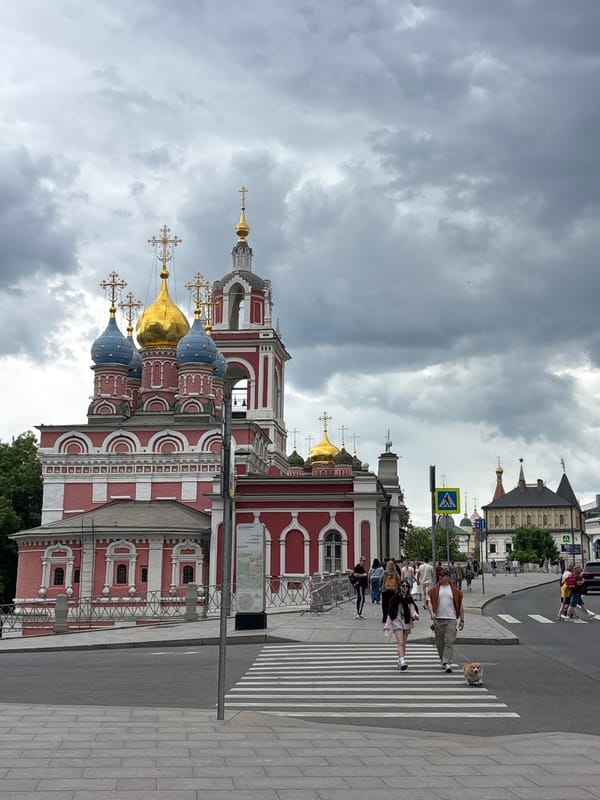 Youth choir performs at Saints Cyril and Methodius monument, Moscow