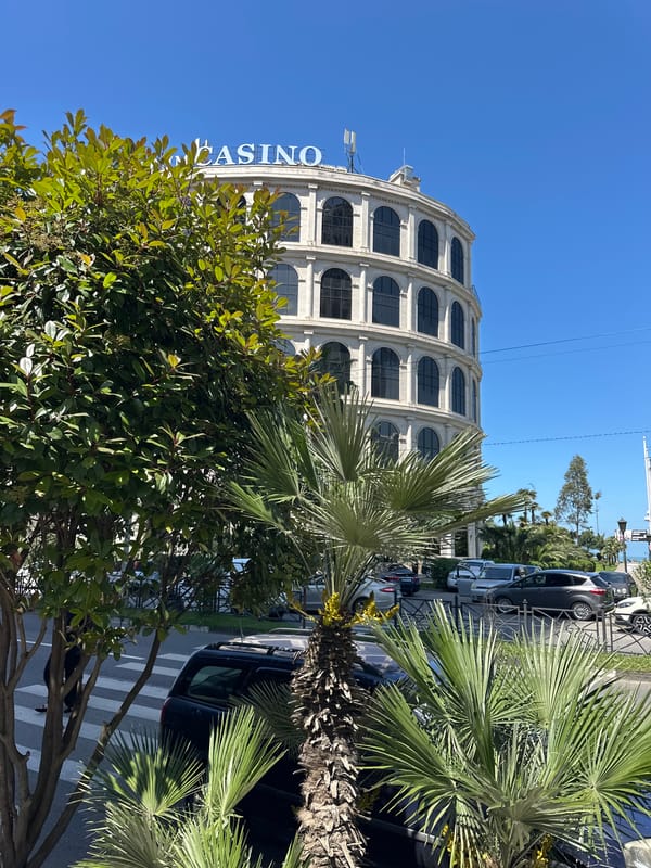 Tourist captures scenic downtown Batumi moments near Black Sea
