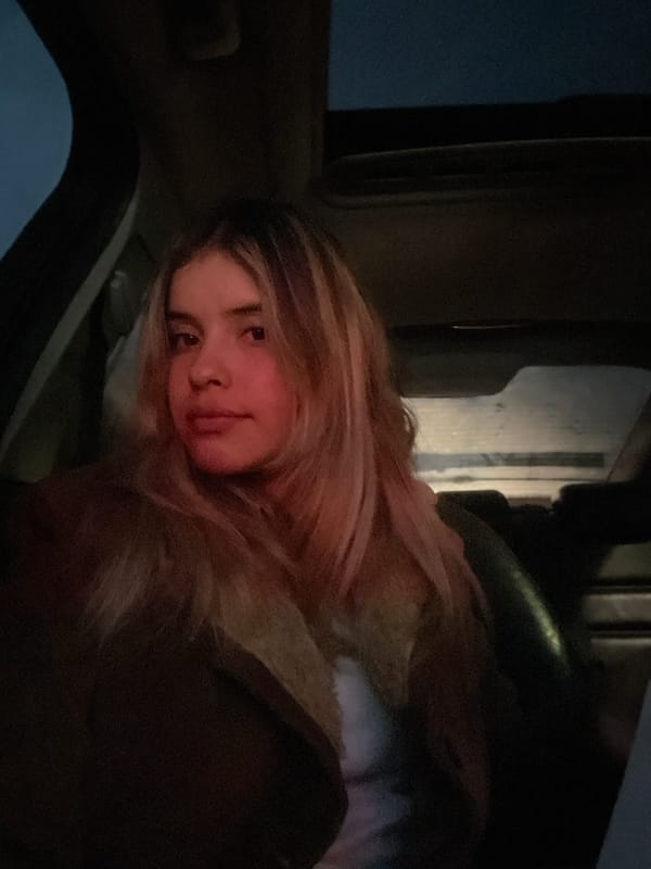 Woman photographed resting in vehicle in Catamarca, Argentina