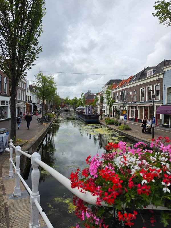Canals, bridges, and Delftware charm in the heart of Delft