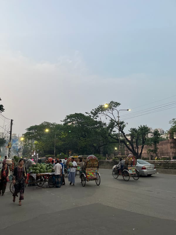 Daily street life documented across Dhaka neighborhoods