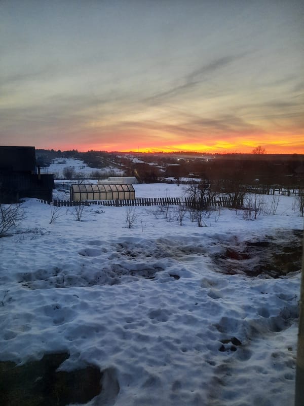 Winter scenes and quiet moments captured in Krasnogorskoye, Russia