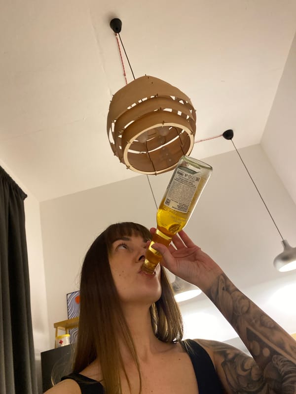 Woman takes selfie in modern interior space in Izhevsk