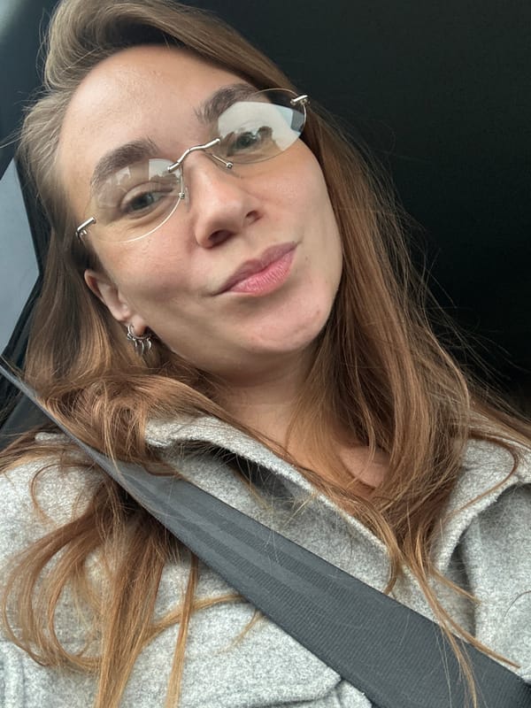 Close-up portrait with rimless glasses in Prikamsky, Russia