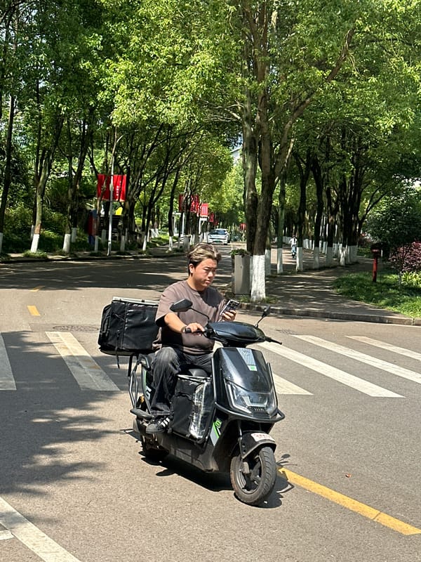 Electric vehicles spotted on Jiangjin streets during morning hours