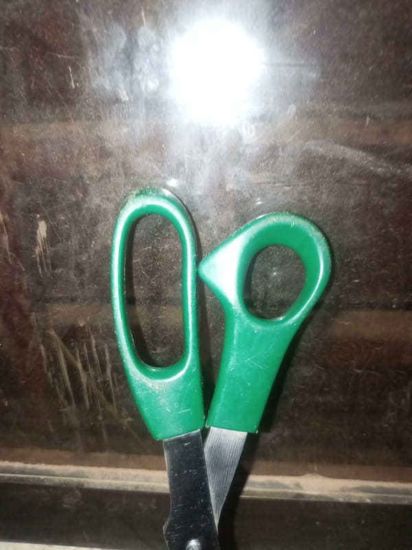 MTN SIM card and scissors laid out for setup