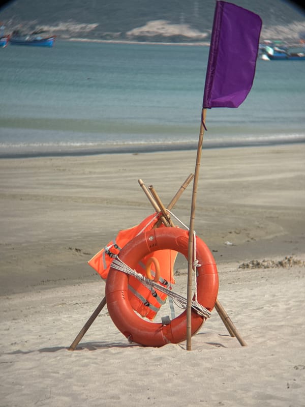 Relaxed beach morning in Đông Ninh Hòa, Vietnam