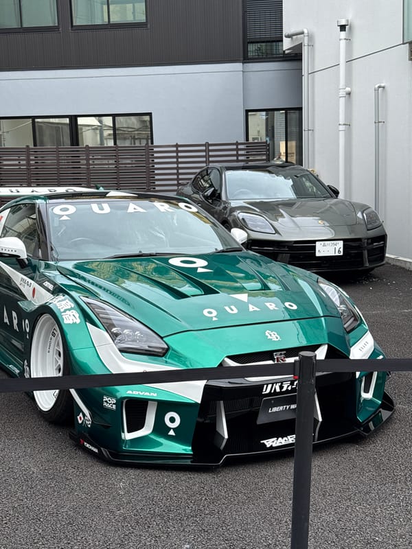 Customized Nissan GT-R spotted on Shibuya street