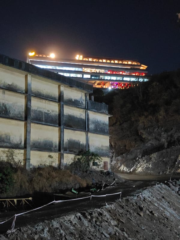 Mumbai construction sites and nightlife documented during afternoon hours