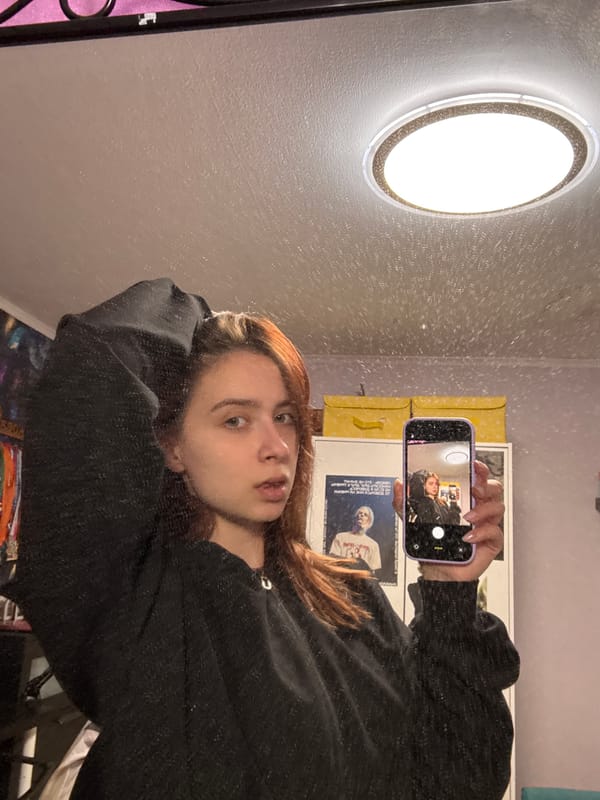 Morning moments in Russian town: selfie, playful cat, snowy street