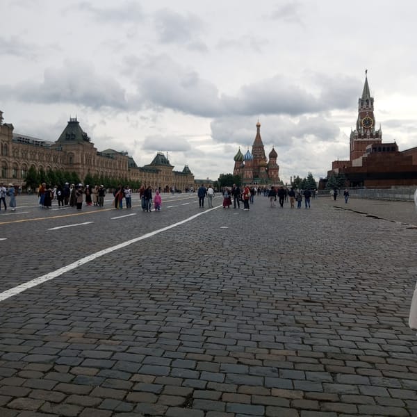 A busy morning in Moscow's Red Square