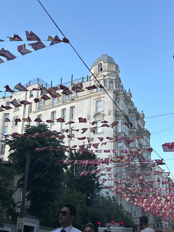 Afternoon street life documented across Istanbul's historic Beyoğlu district