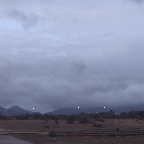 Overcast evening landscape documented in Altagracia, Venezuela