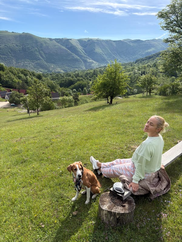Woman and dog spotted on Montenegro hillside Friday morning