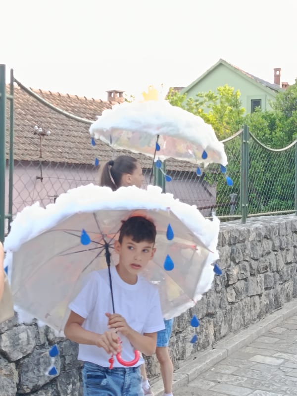 Children's costume event held at Herceg Novi sports court