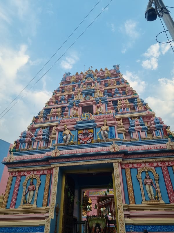 Everyday scenes captured across Puttaparthi, India during midday
