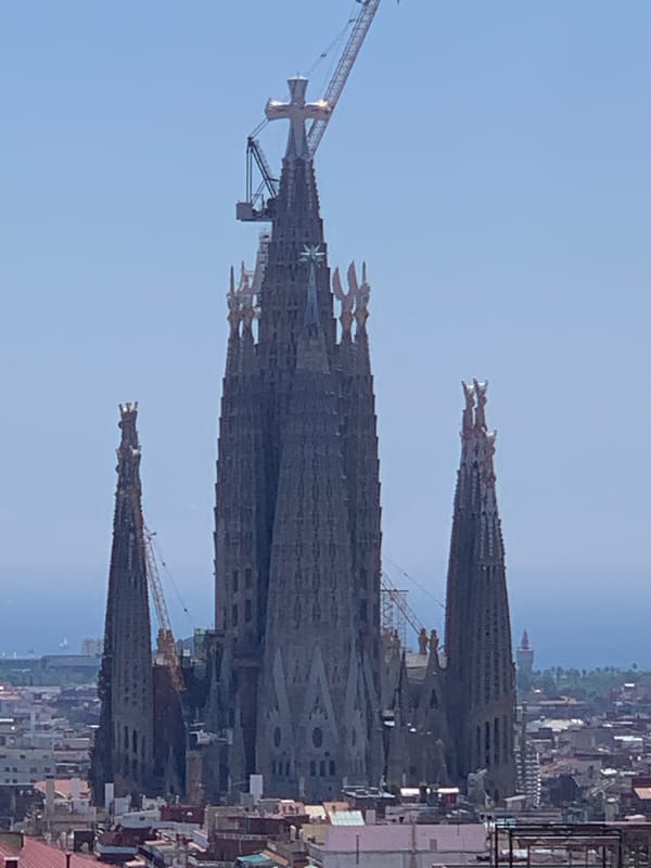 Sagrada Familia construction progress documented in Barcelona