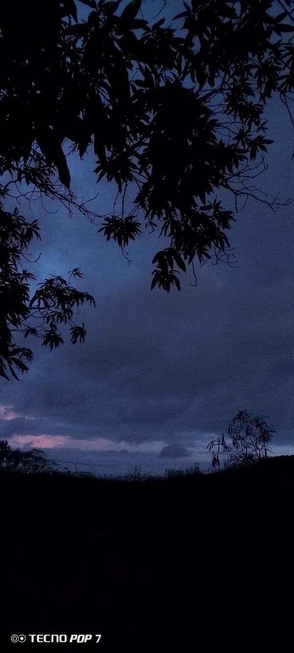 Twilight sky transition documented in Altagracia, Venezuela