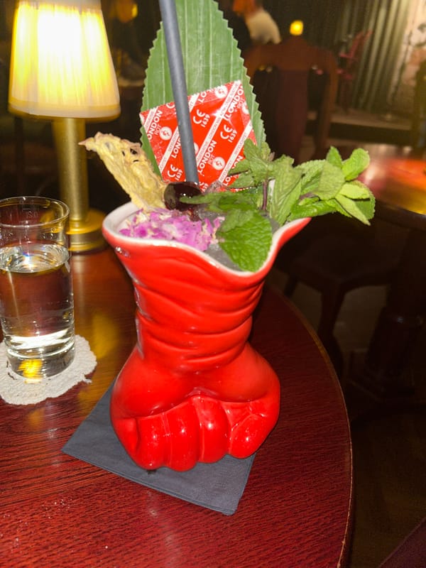 Berlin bar serves cocktails in novelty themed glassware