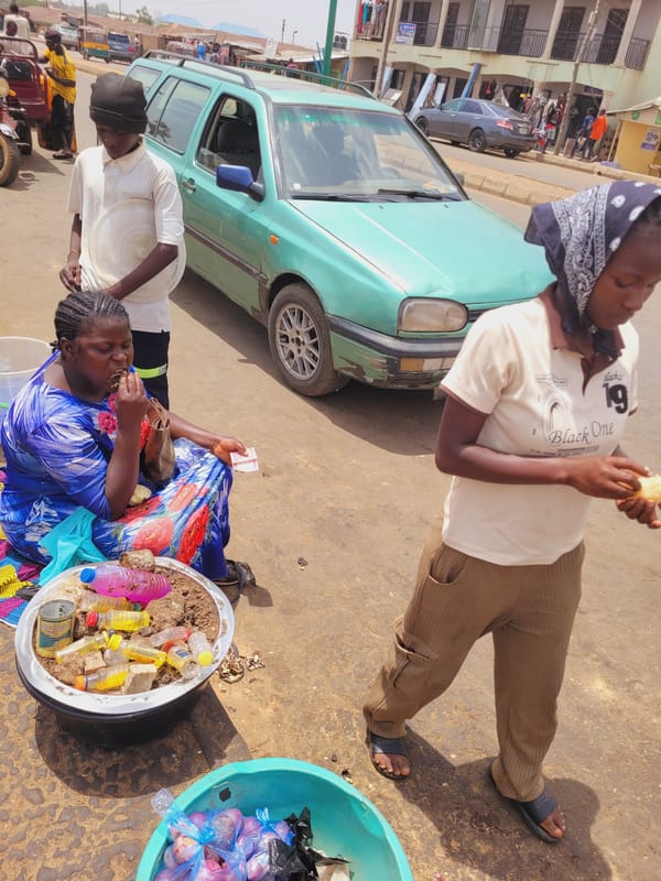 Daily street commerce observed in Bukuru, Nigeria