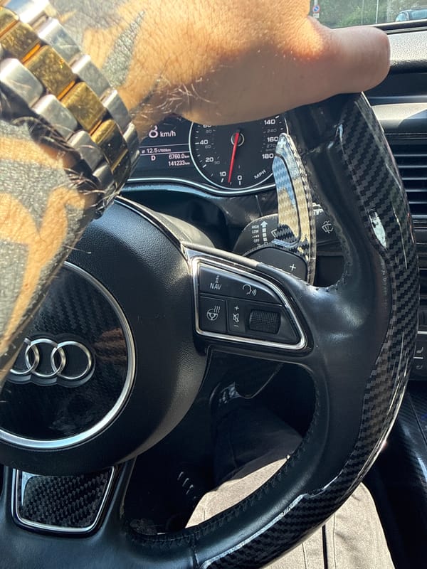 Audi interior documented in Sofia, Bulgaria
