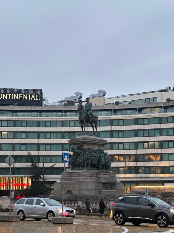 Equestrian Monument of Tsar Alexander II photographed in Sofia