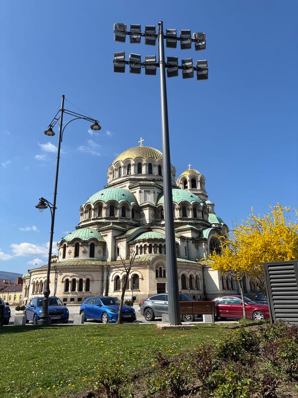 Alexander Nevsky Cathedral photographed on sunny morning in Sofia