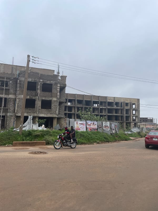 Street conditions documented in Narayi, Nigeria under overcast skies