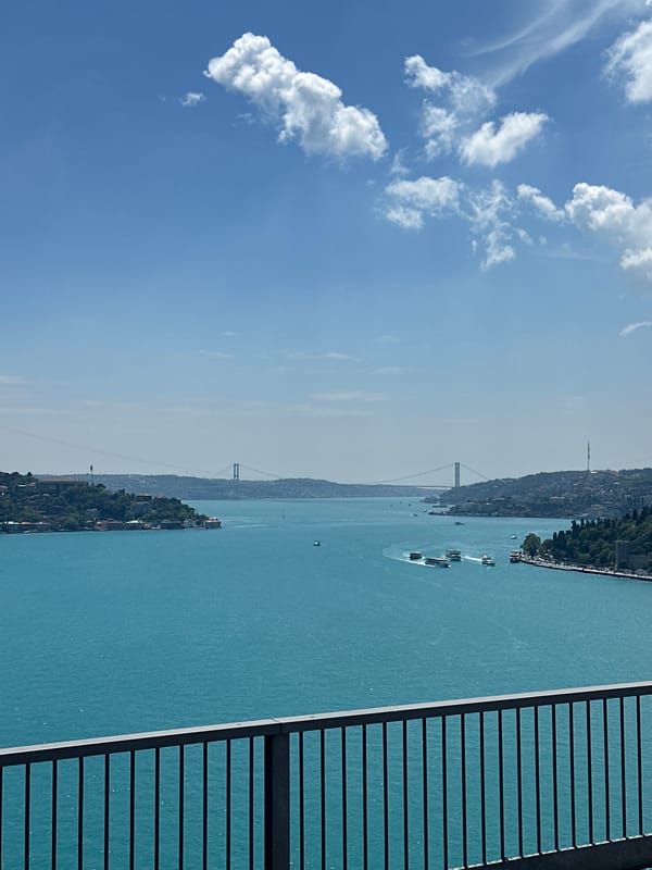 Clear day captures of Bosphorus Strait from Istanbul districts