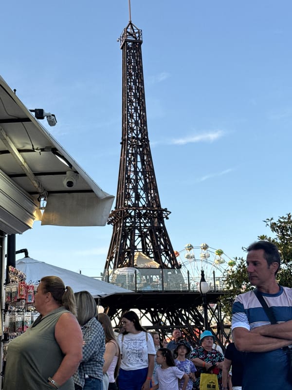 Eiffel Tower replica photographed at Varna Sea Garden