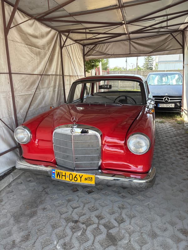 Vintage Mercedes W110 restoration underway in Warsaw workshop