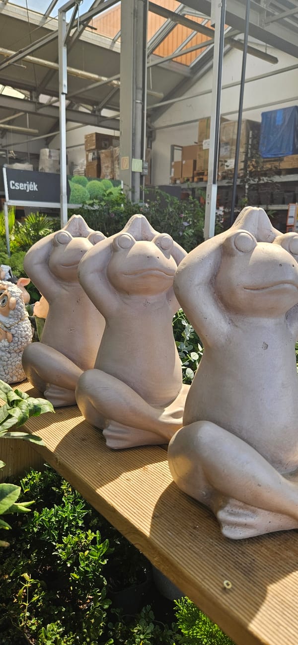 Garden center in Keszthely stocked with plants and decorative ornaments