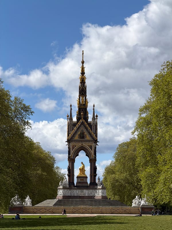 Albert Memorial photographed in Hyde Park, London