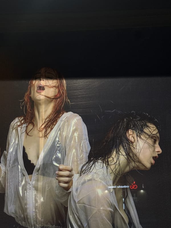 Two women photographed with wet hair in Sofia portraits