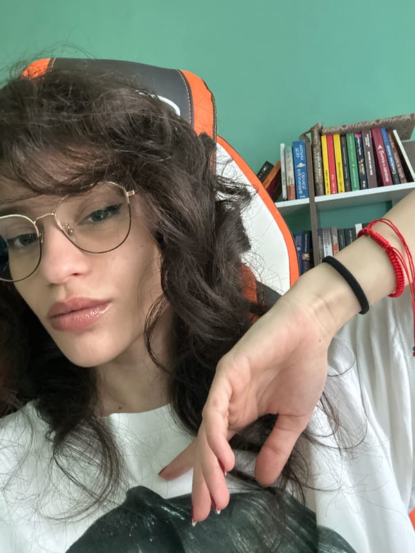 Selfie session in a Sofia room with a gaming chair backdrop