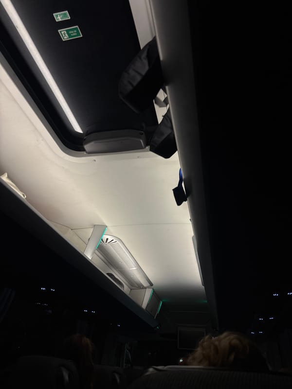 Passenger transport interior documented in Podgorica, Montenegro