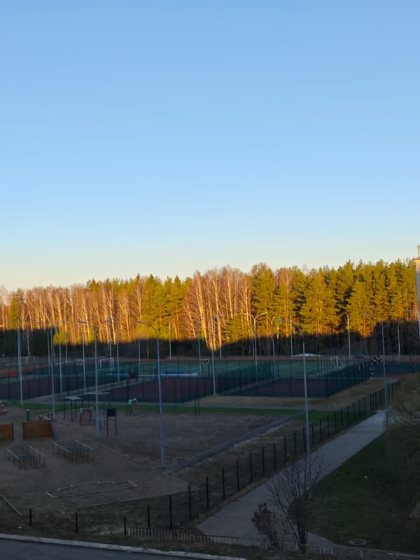 Playground and sports courts documented in Markovskii, Russia