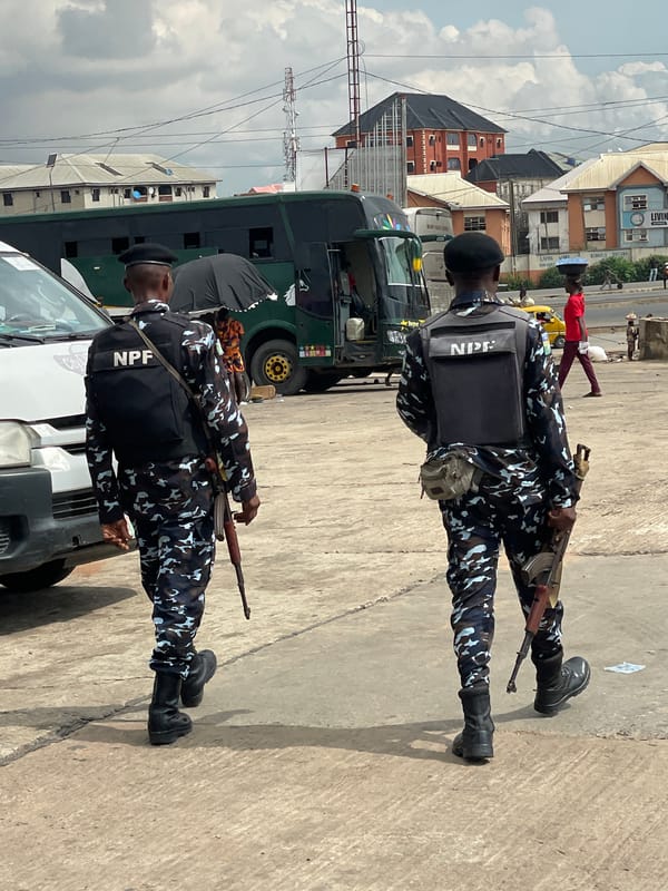 Morning street scenes captured in Onitsha, Nigeria