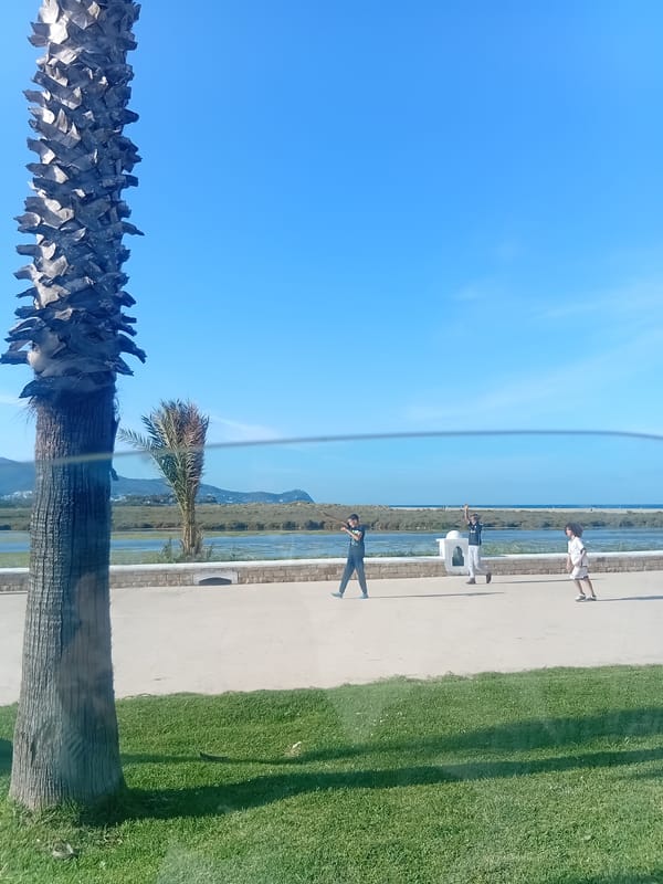 Afternoon outing captured in Martil, Morocco coastal town