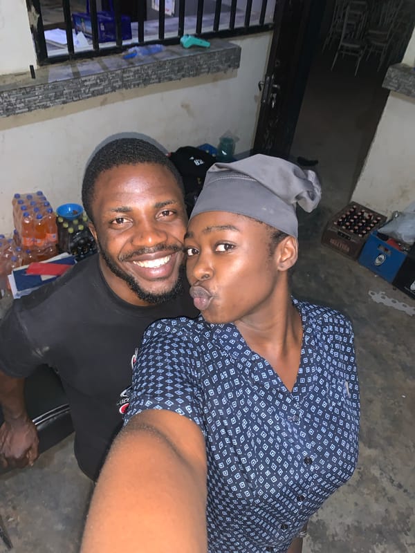 Casual social moments captured at Nigerian bars and shops