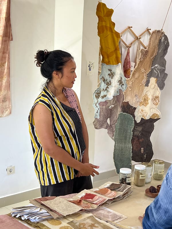 Traditional textile workshops draw participants in Ubud, Indonesia