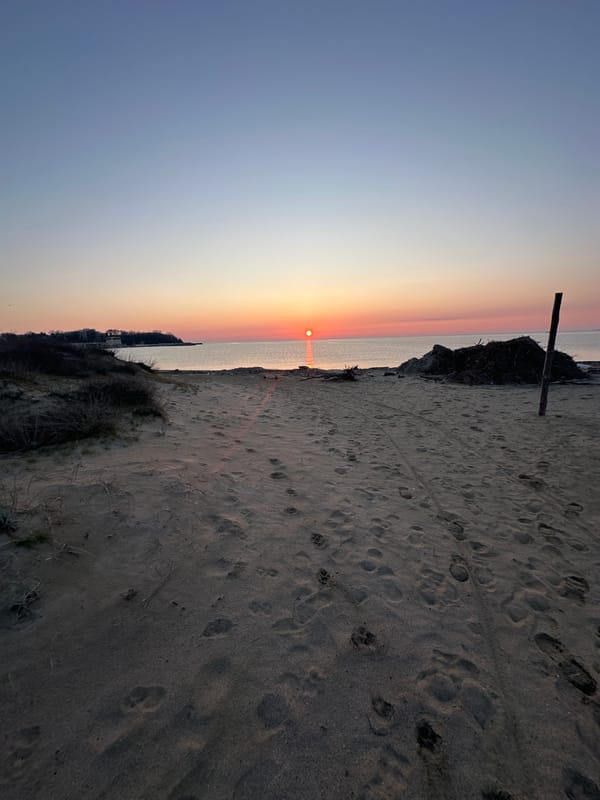 Dawn documented with 'LOVE LIFE' mug on Kiten beach