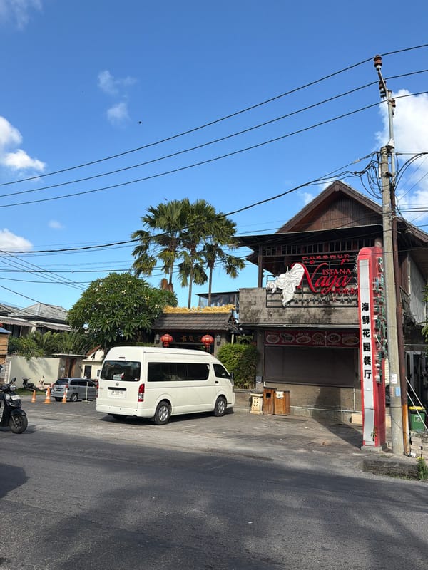 Sunday morning street life in Kuta, Bali