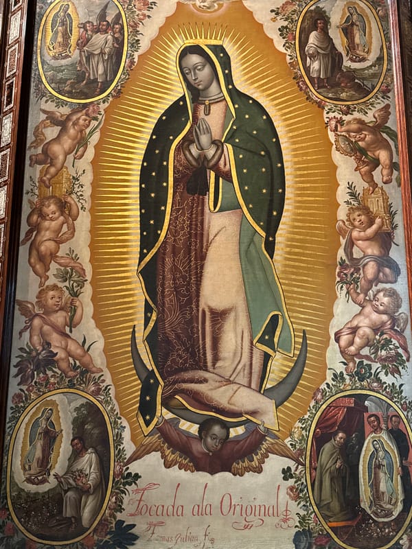 Mexico City murals featuring Virgin of Guadalupe, revolutionaries documented