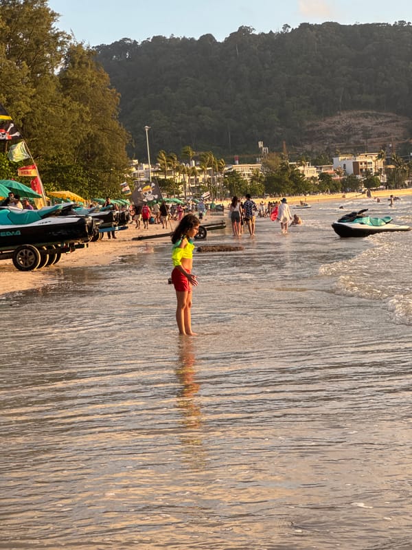 Parasailing and sunset vibes at Patong Beach