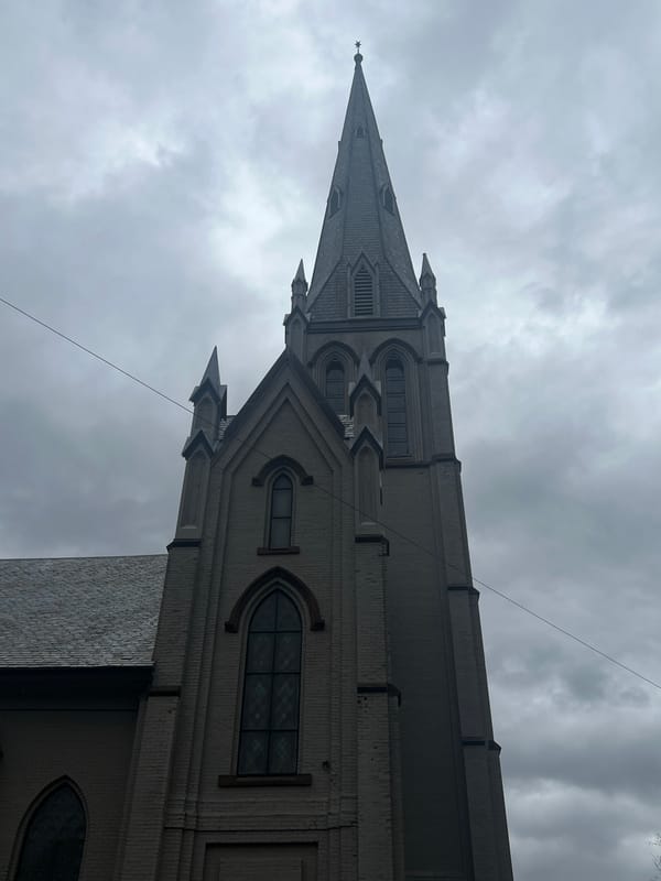 Evening documentation of Newburgh streetscapes includes eclipse observation