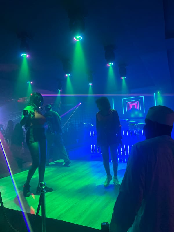 Late night activity captured at Zanzi nightclub venue